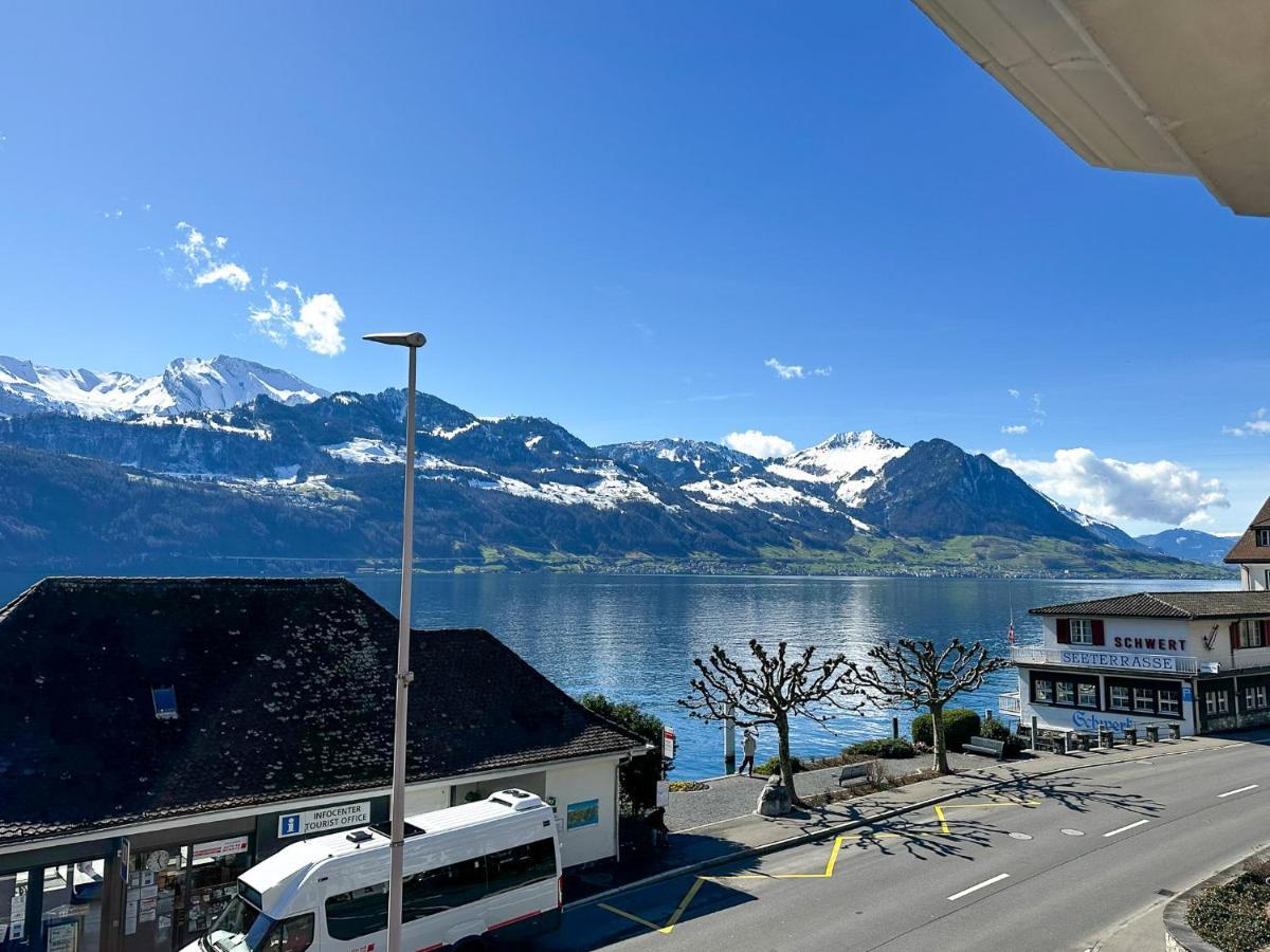 Seehotel Riviera At Lake Lucerne Gersau Exterior foto